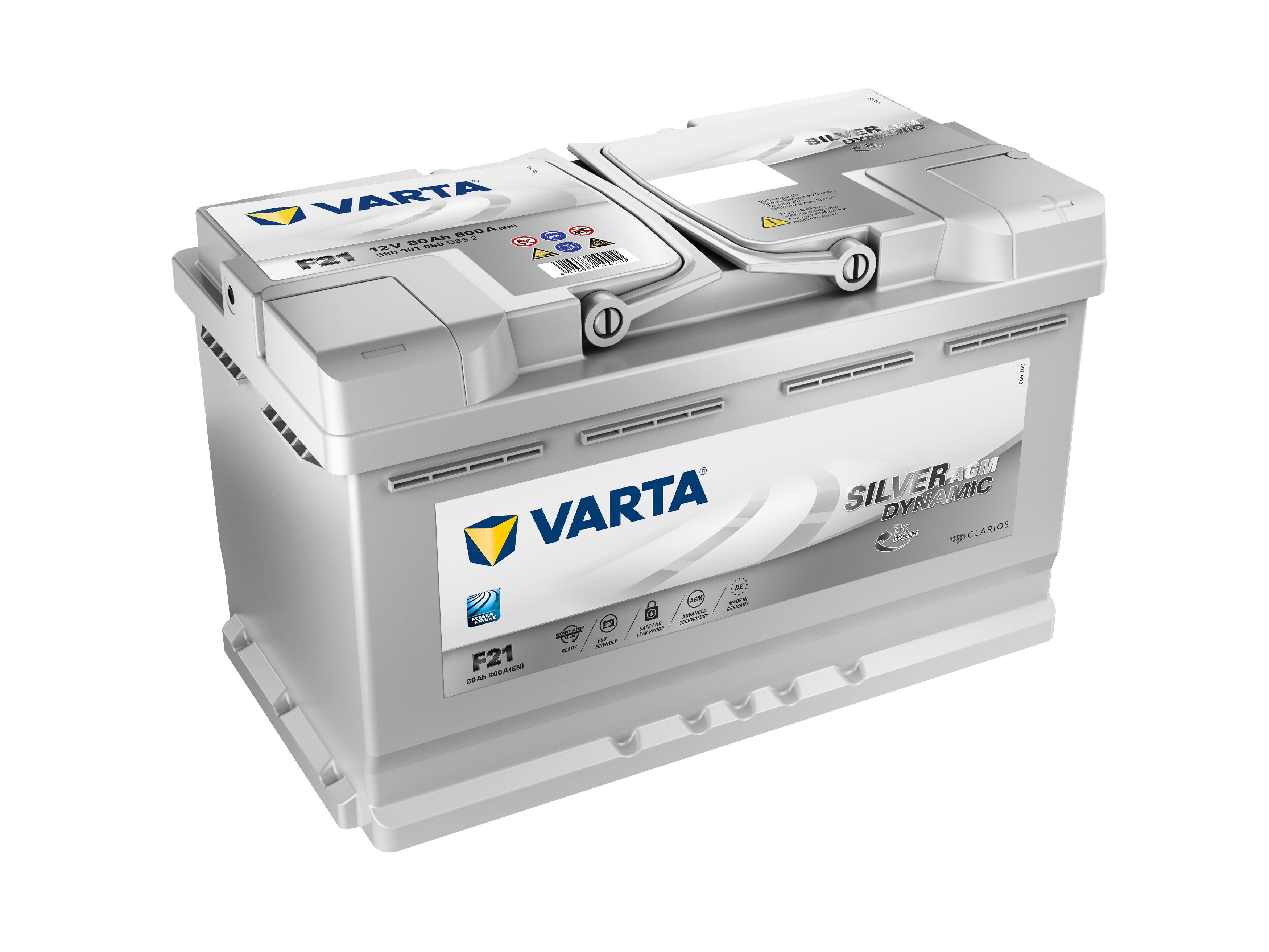 VARTA F21 Silver Dynamic AGM 80 Ah