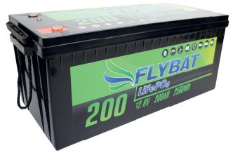 Flybat Lithium 200 Ah 12 V LiFePO4 Versorgungsbatterie    