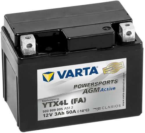 VARTA Motorradbatterie Active TX4L 