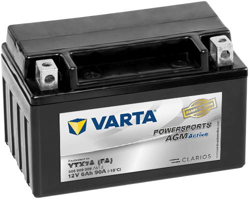 VARTA Motorradbatterie Active TX7A 
