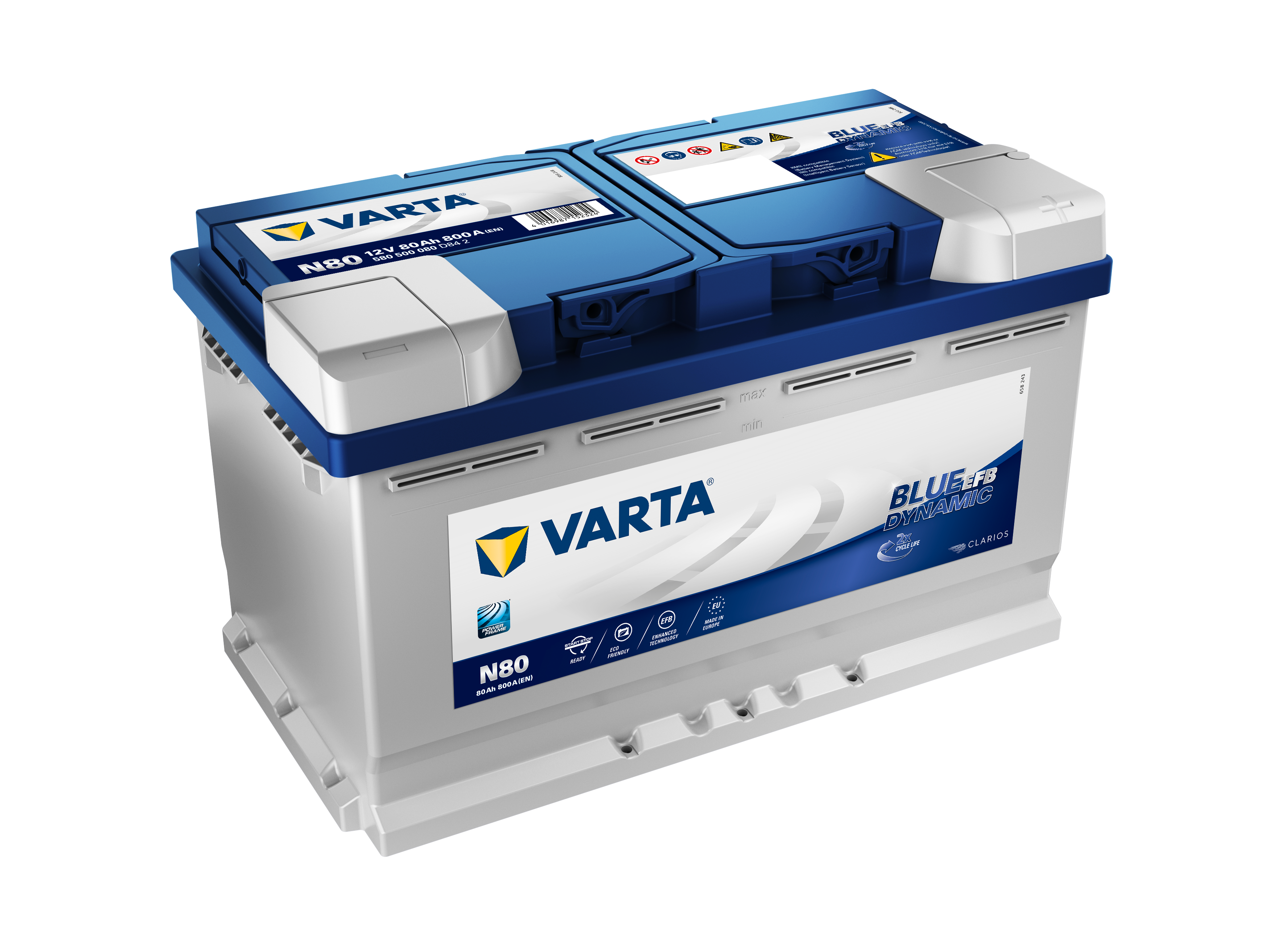 VARTA N80 BLUE Dynamic EFB 80 Ah