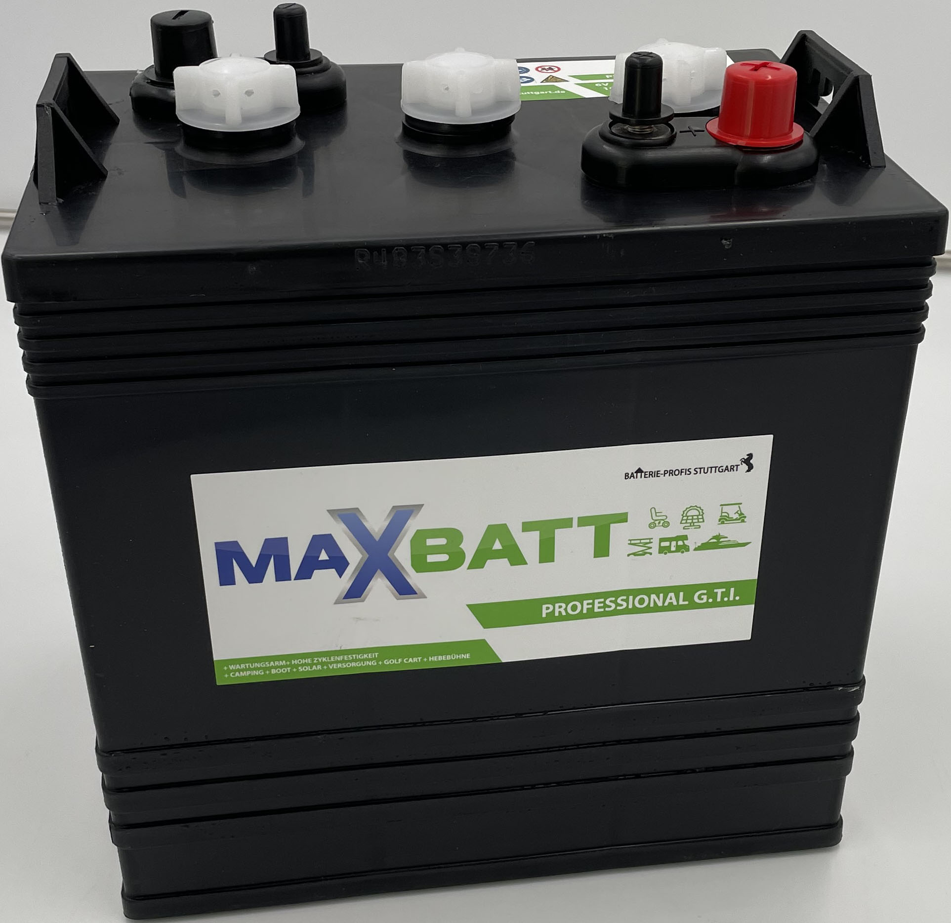 Maxbatt Professional G.T.I  6V 240Ah Deep Cycle Traktionsbatterie  G-125 