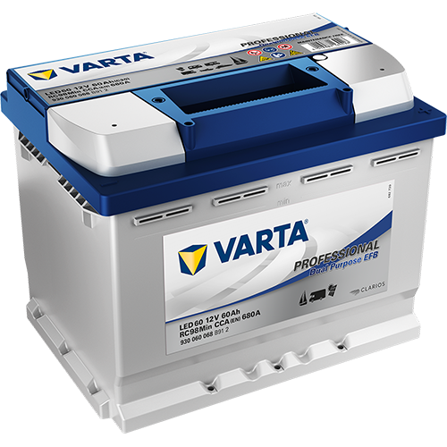 VARTA LED60 Varta Professional Dual Purpose EFB 60Ah