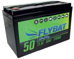 Flybat Lithium 50 Ah 24 V LiFePO4 Versorgungsbatterie  