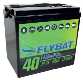 Flybat Lithium 40 Ah 36 V LiFePO4 Versorgungsbatterie 