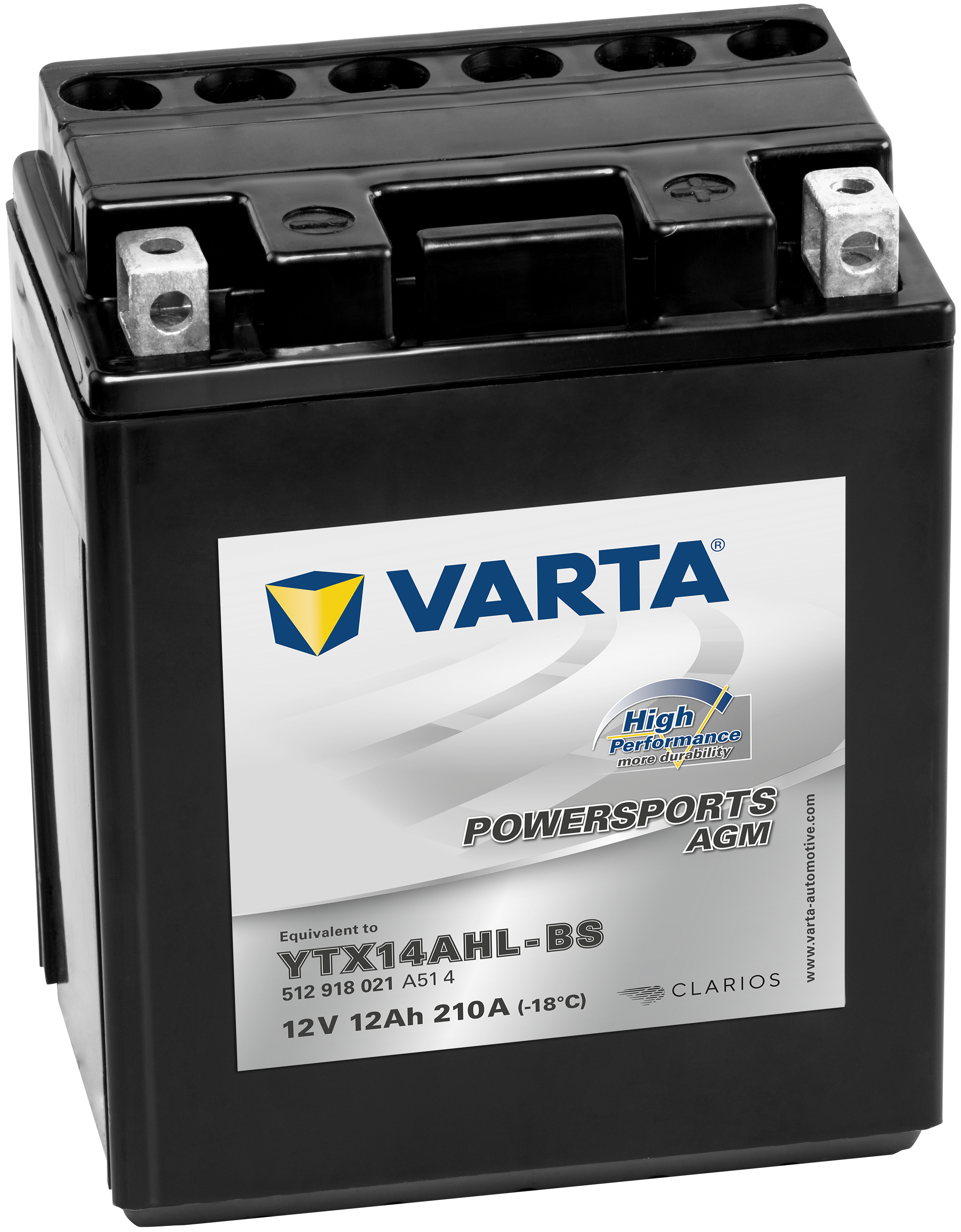 VARTA Motorradbatterie High Performance TX14AHL-BS 