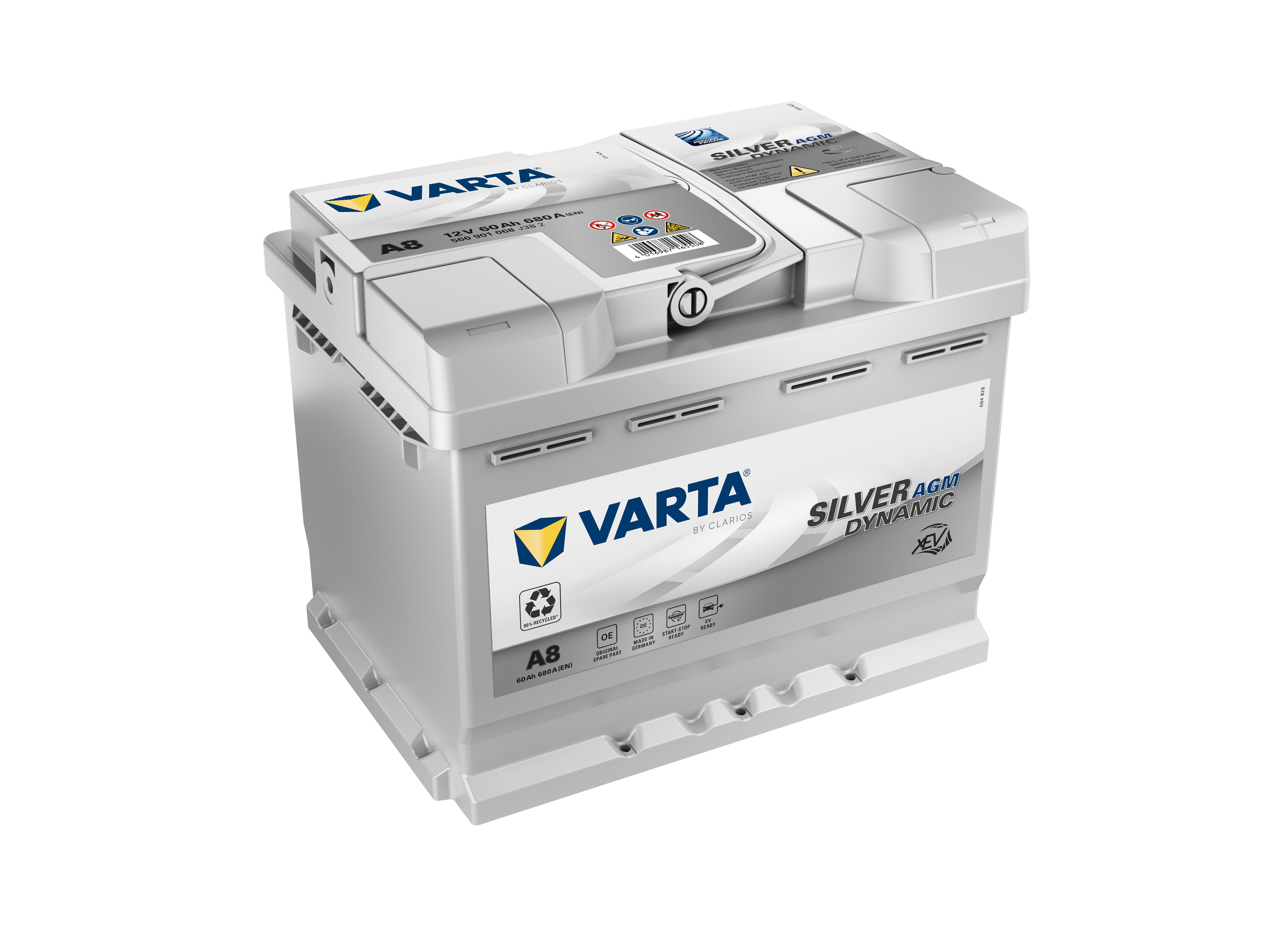 VARTA A8 Silver Dynamic XEV AGM 60 Ah